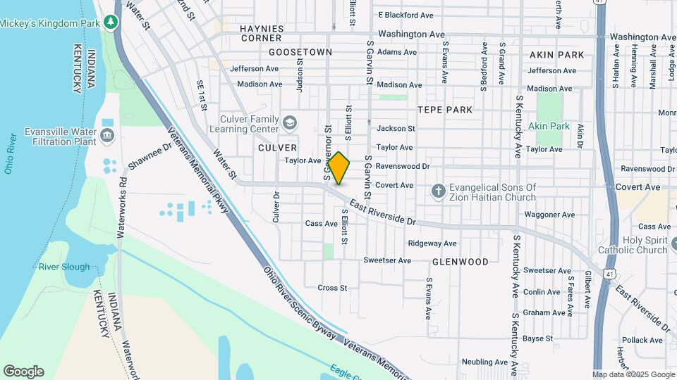 412 E Riverside Dr Map and Location Details