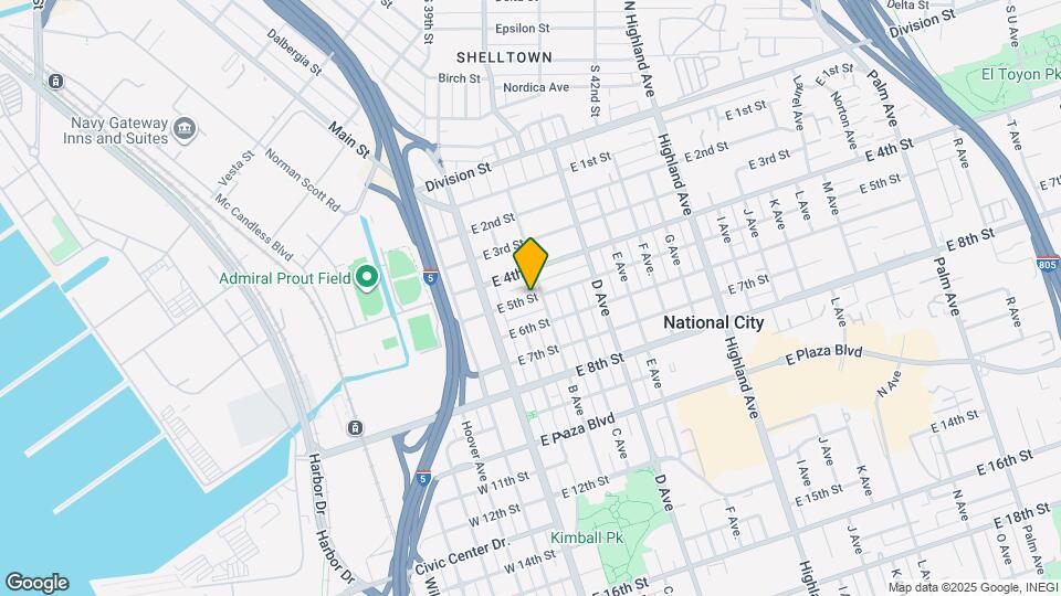 131 E 5th St Map and Location Details