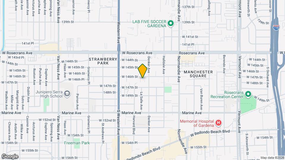 1626 W 146th St Map and Location Details