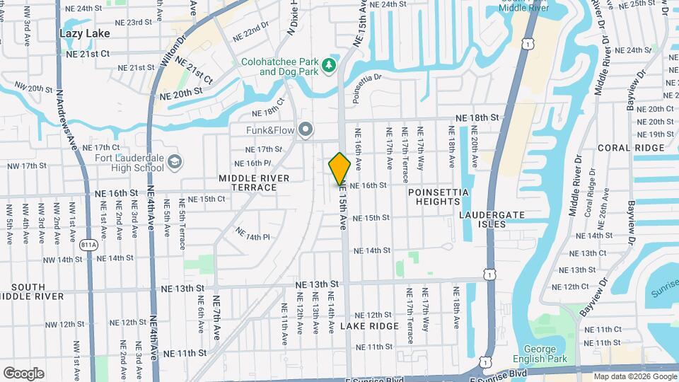 1531 NE 15th Ave Map and Location Details