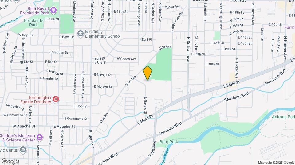 1046 E Navajo St Map and Location Details