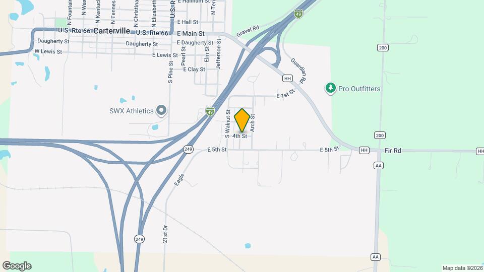 200 E Zora St Map and Location Details