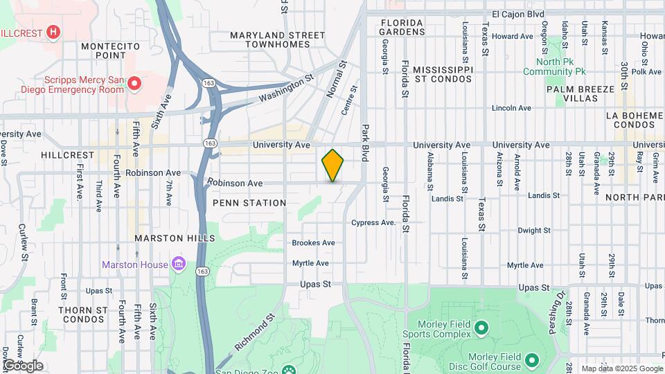 1637 Robinson Ave Map and Location Details