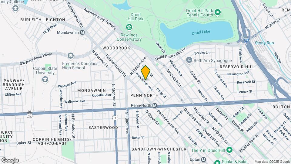 2533 Woodbrook Ave Map and Location Details