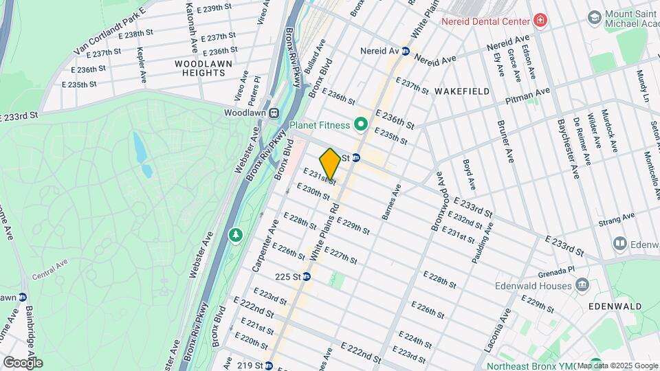 680 E 231st St Map and Location Details