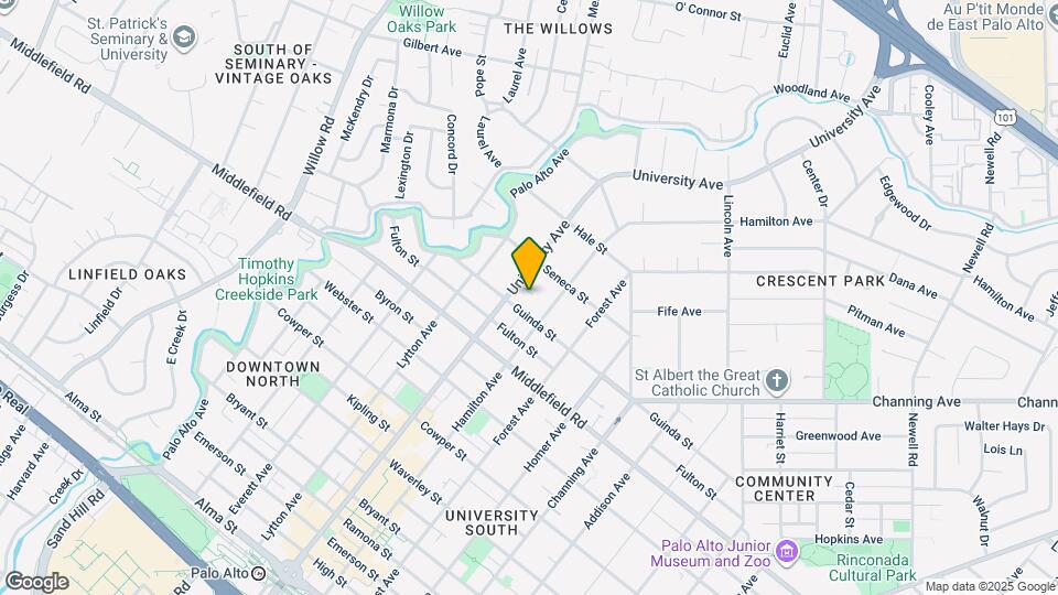 830 University Ave Mapa y Detalles de la Ubicación