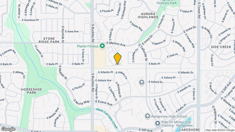 1871 S Pitkin Cir Map and Location Details