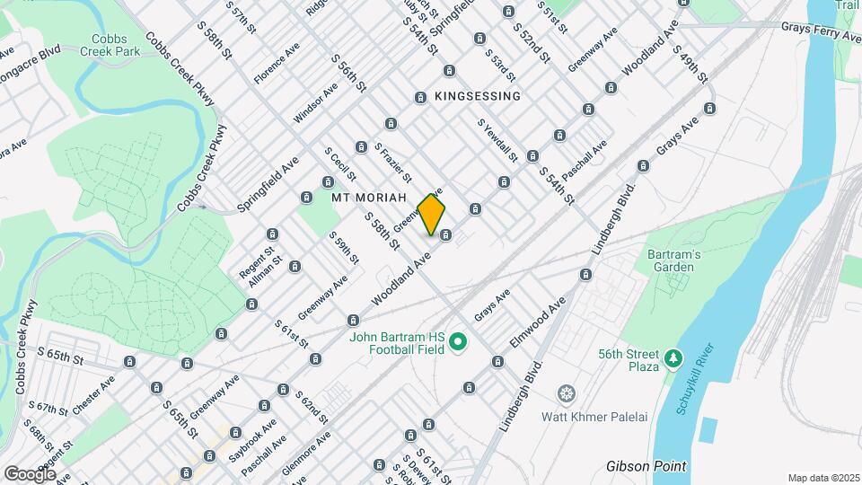 5715 Woodland Ave Map and Location Details