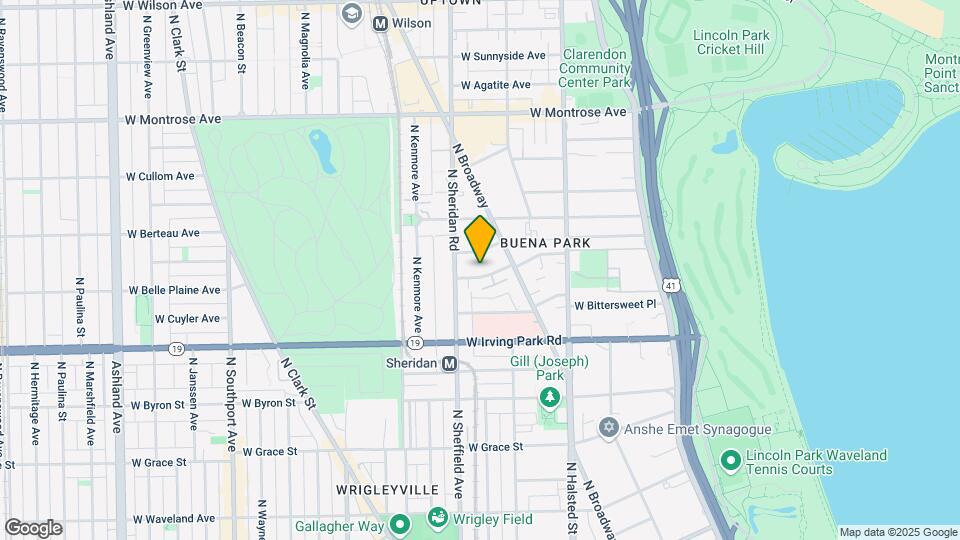 932 W Belle Plaine Ave Mapa y Detalles de la Ubicación