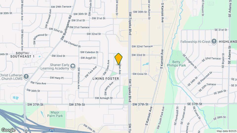 3413 SW Brendan Ave Map and Location Details