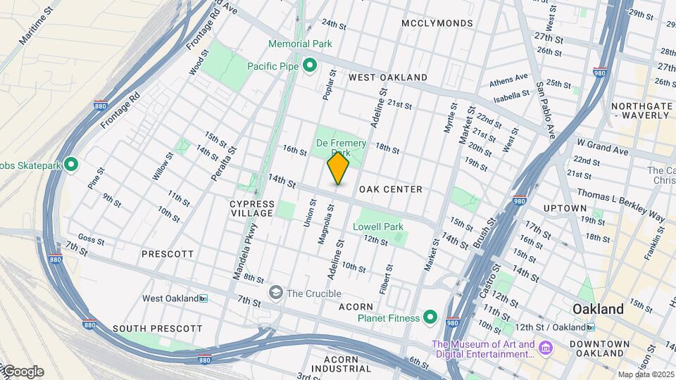1410 Magnolia St Map and Location Details
