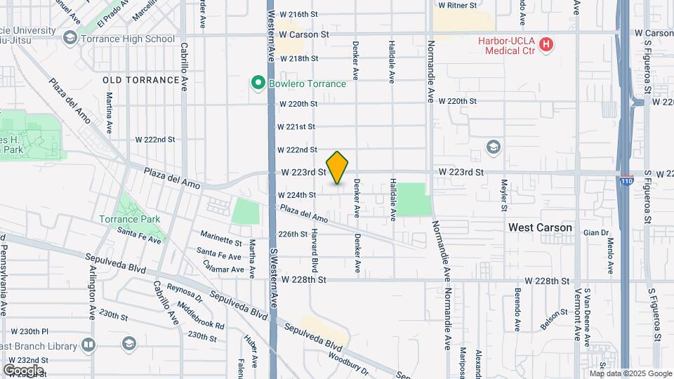 1533 W 224th St Mapa y Detalles de la Ubicación