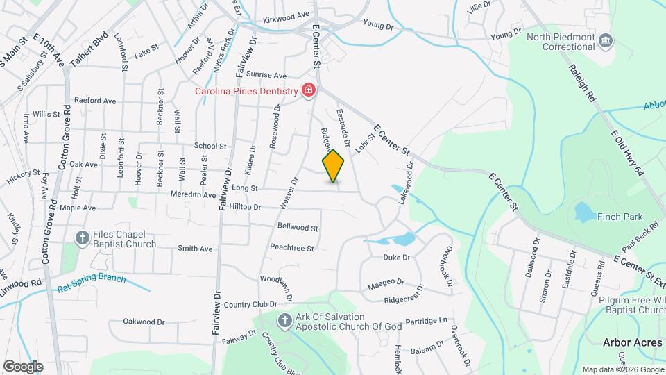 206 Ridgewood Dr Map and Location Details