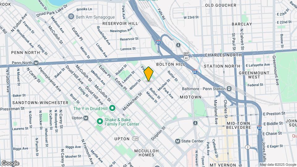 1601 Bolton St Mapa y Detalles de la Ubicación