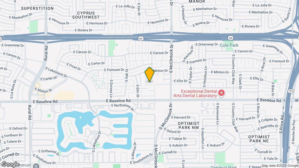 1618 E Dunbar Dr Map and Location Details