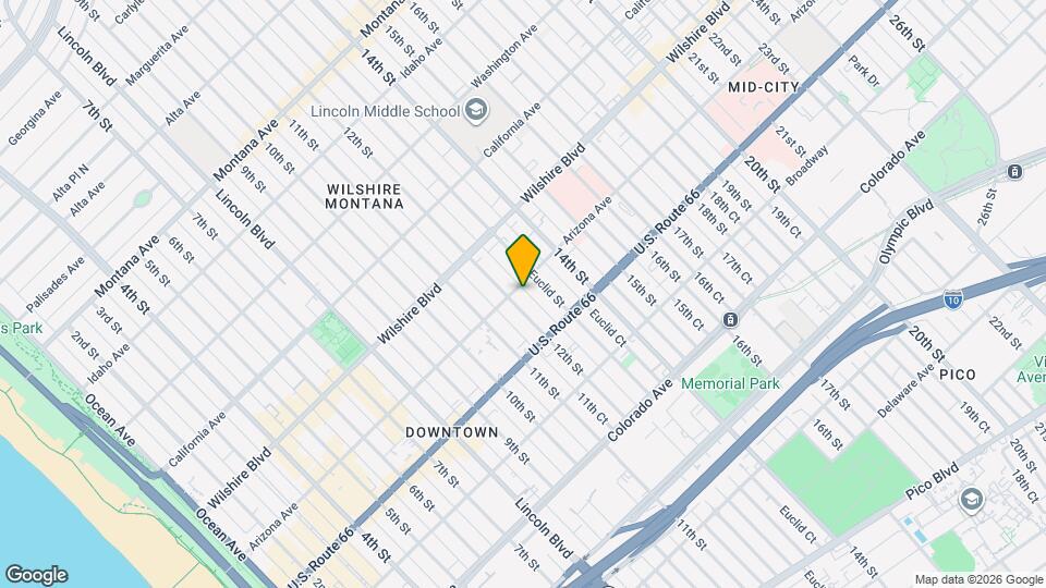 1216 1/2 Arizona Ave Map and Location Details