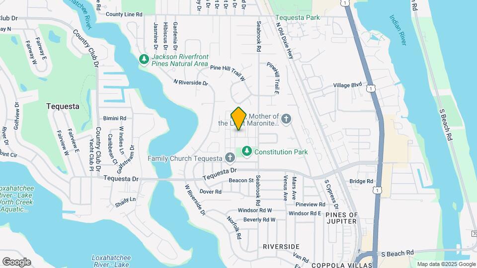 Tequesta Garden Condos Map and Location Details