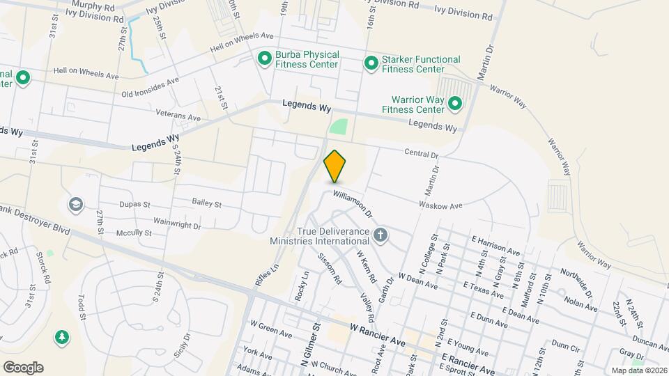 1109 Williamson Dr Mapa y Detalles de la Ubicación