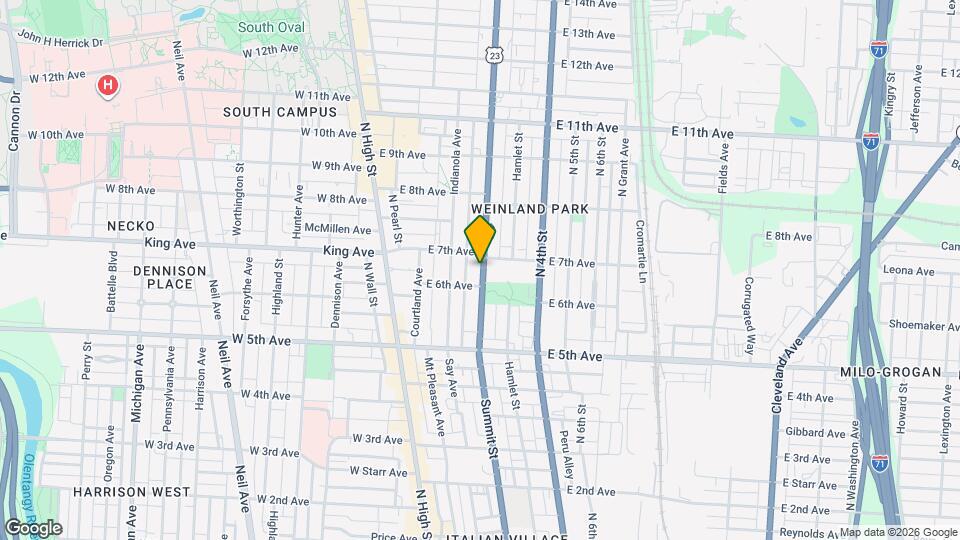 1313 Summit St Mapa y Detalles de la Ubicación