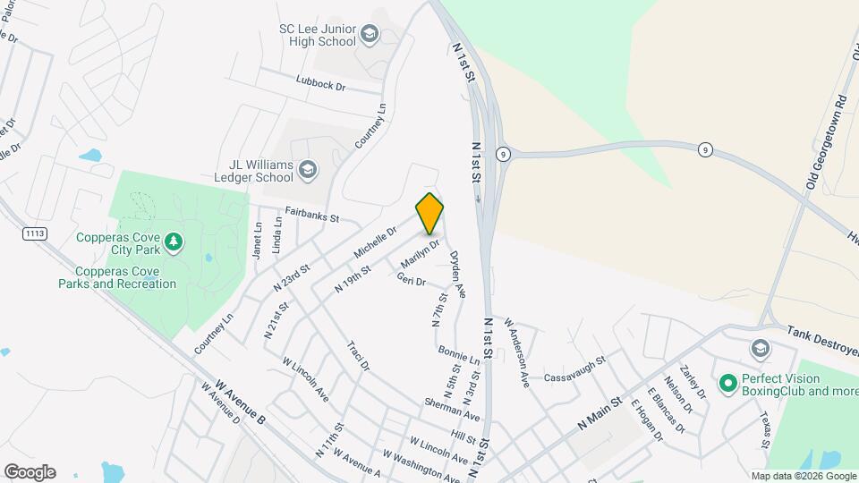 919 Marilyn Dr Mapa y Detalles de la Ubicación