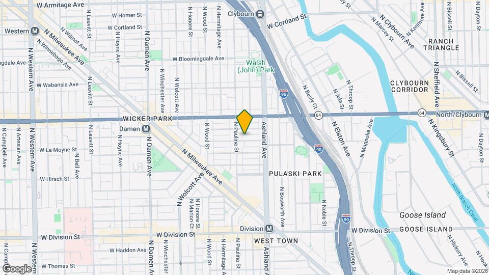 1644 W Le Moyne St Map and Location Details
