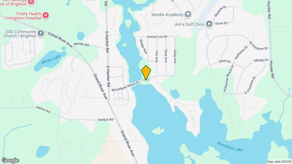 8184 Woodland Shore Dr Map and Location Details