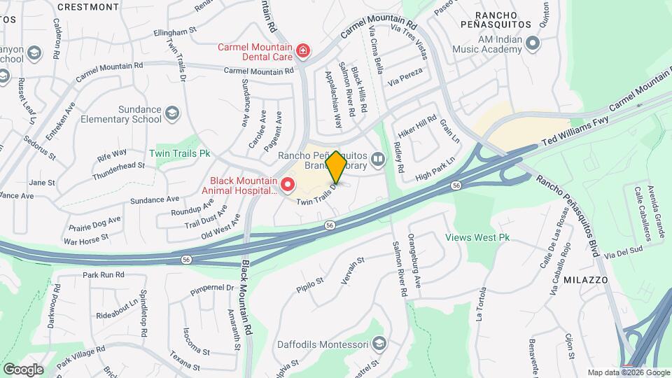 9454 Twin Trails Dr, Unit 202 Mapa y Detalles de la Ubicación