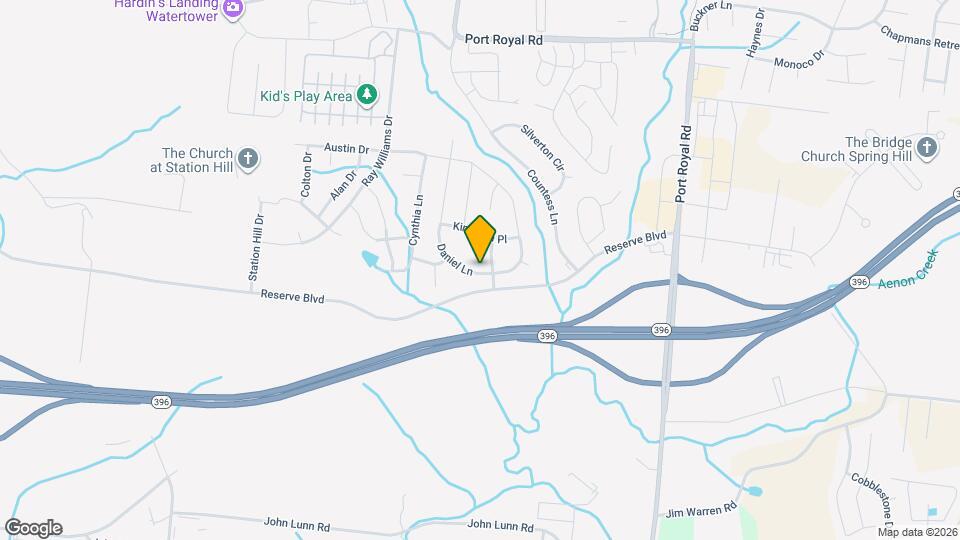 1002 Daniel Ln Map and Location Details