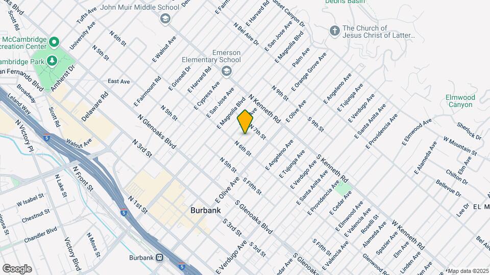 619 E Orange Grove Ave Map and Location Details