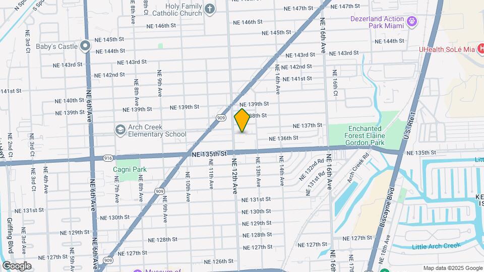 1230 NE 136th Terrace Map and Location Details