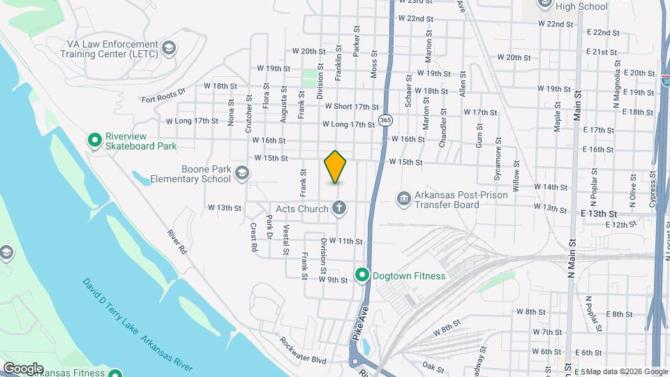 1313 Franklin St Map and Location Details