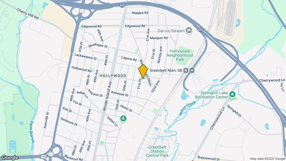 5112 Hollywood Rd, Unit PALE YELLOW (Furnished) 13'2 x 9'10 Bedroom Mapa y Detalles de la Ubicación