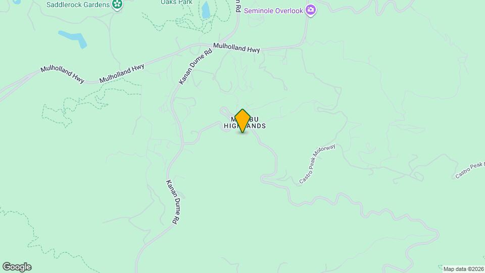 723 Latigo Canyon Rd Map and Location Details