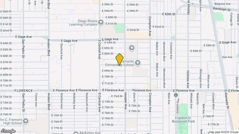 1230 E 68th St Mapa y Detalles de la Ubicación