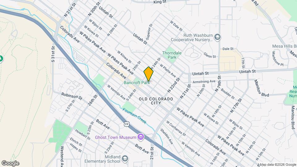 2318 W Pikes Peak Ave Map and Location Details