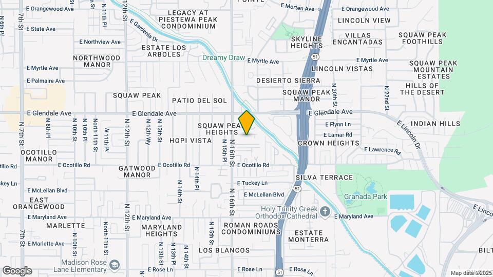 1625 E Lamar Rd Map and Location Details