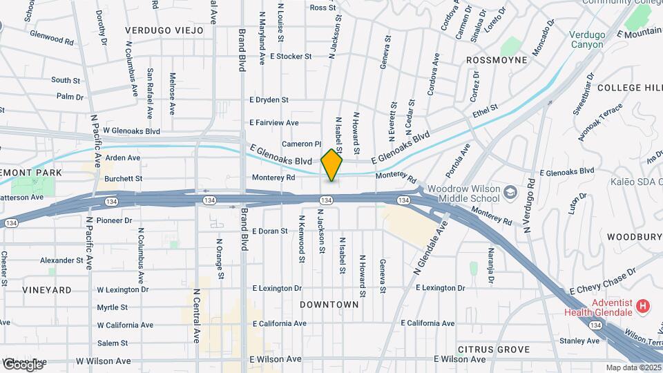 715 N Isabel St Map and Location Details