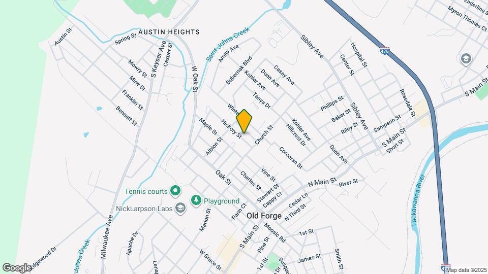 525 Hickory St Map and Location Details