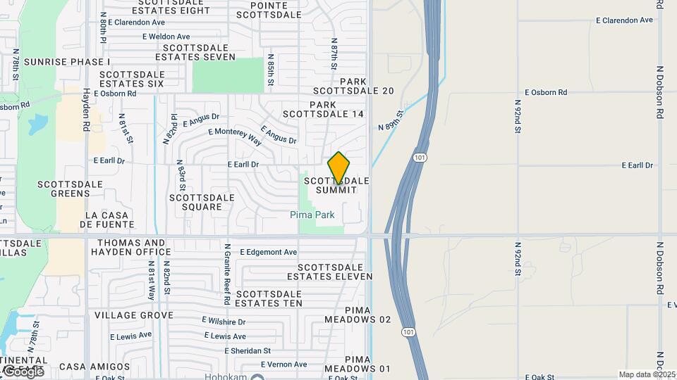8726 E Pinchot Ave Mapa y Detalles de la Ubicación