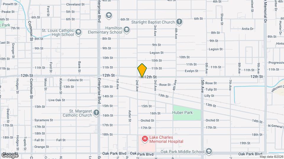 1612 12th St, Unit Unit B Map and Location Details