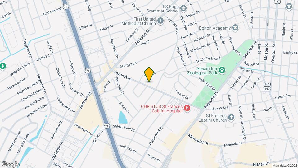 Texas Ave Apartments Map and Location Details