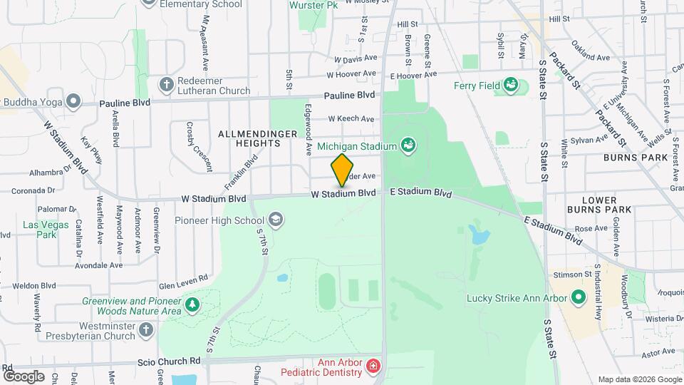 462 W Stadium Blvd Map and Location Details