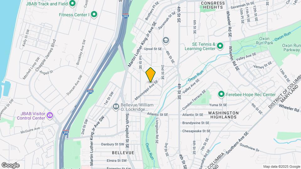 134 Mississippi Ave SE, Unit 1 Map and Location Details