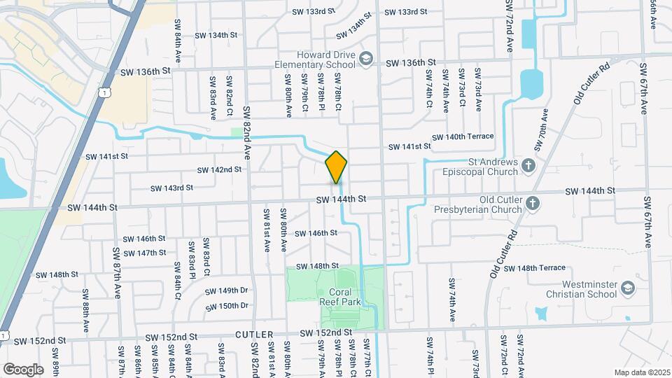 14321 SW 78th Ct Map and Location Details