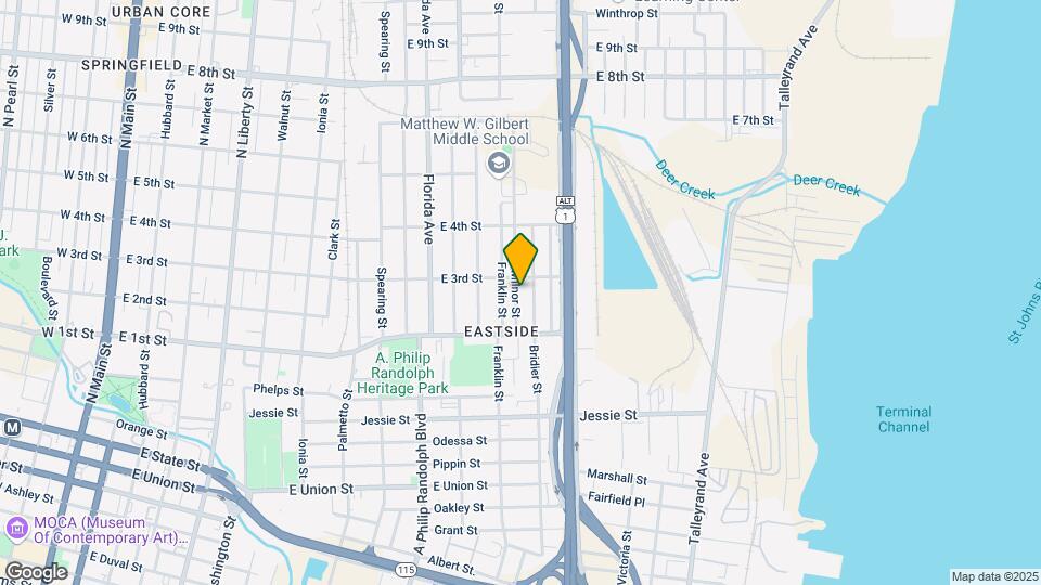 1217 Milnor St Map and Location Details