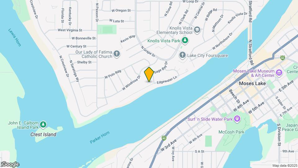 812 Edgewater Ln Map and Location Details