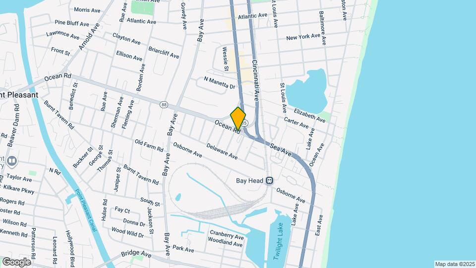 604 Ocean Rd Map and Location Details