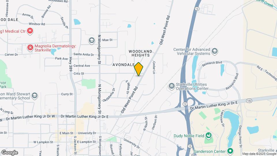 419 Old West Point Rd Map and Location Details