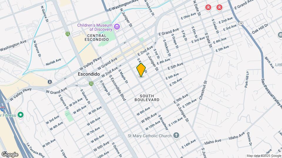 114-122 E 5th Ave Mapa y Detalles de la Ubicación