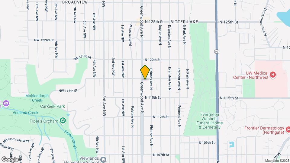 11556 Greenwood Ave N Map and Location Details